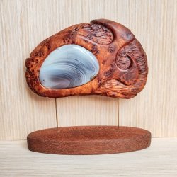 Абстрактная настольная скульптура из дерева