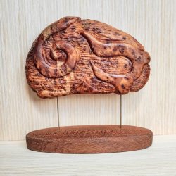 Абстрактная настольная скульптура из дерева