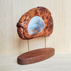 Абстрактная настольная скульптура из дерева