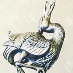 Цапля. фонарь лестничный.