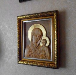 Икона.Законченный вид. Казанская пр. богородица