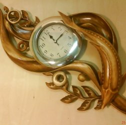 Декоративные часы из дерева