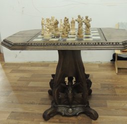 Шахматная доска столик своими руками