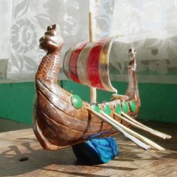 корабль викингов "Драккар"