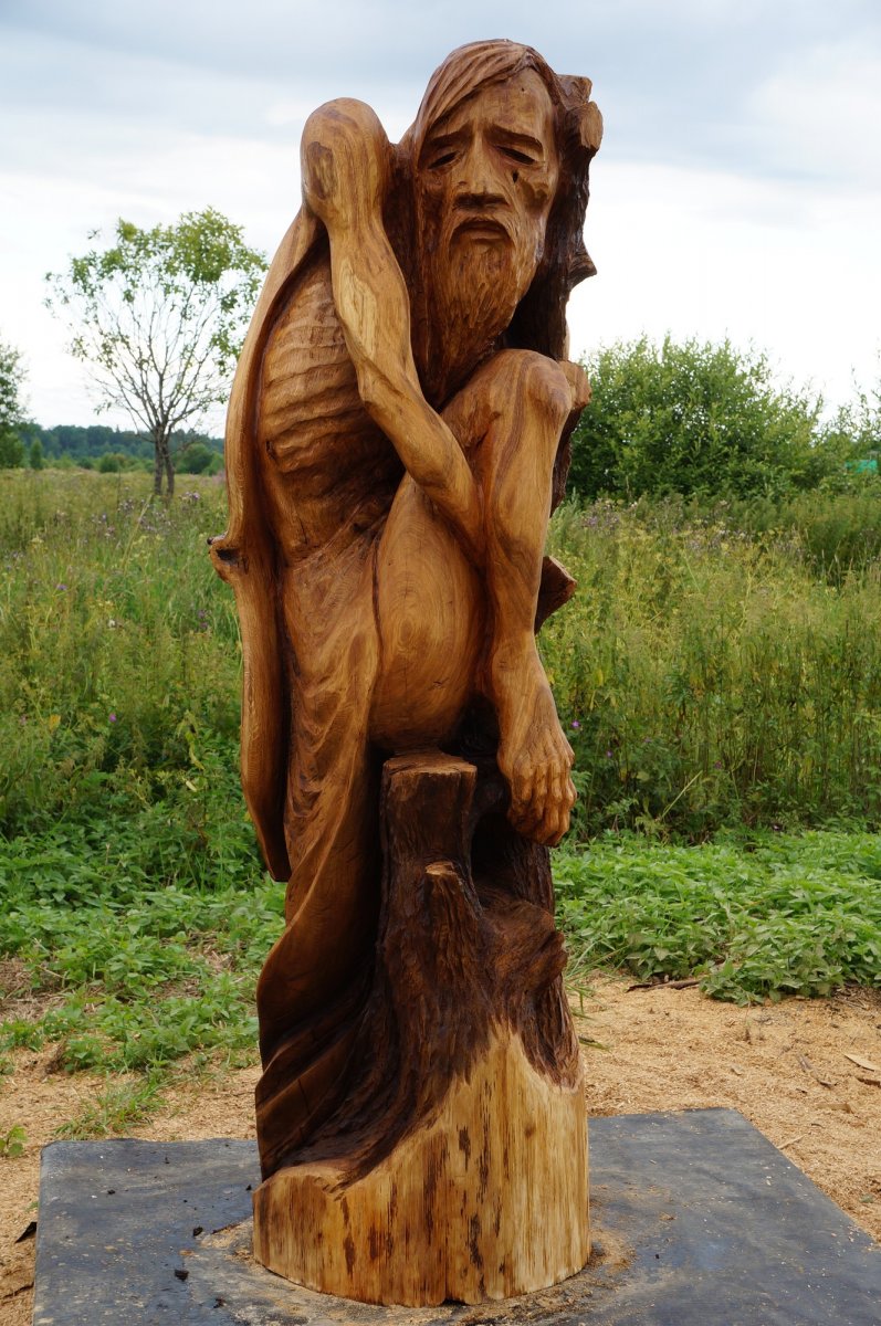 Фото деревянная скульптура