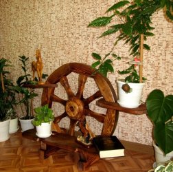 Подставка деревянная "Скифия" - колесо о