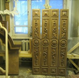 Накладки для столбов иконостаса (церковное)
