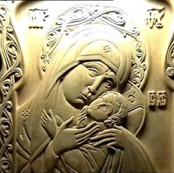 Икона Божией Матери - Касперовская (фрагмент)