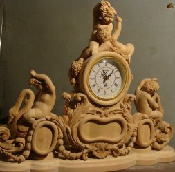 Часы Младенцы и лебеди