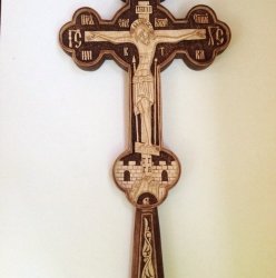 Крест напрестольный ,ручная резьба по дереву