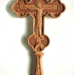 Крест постригальный Для пострига ,ручная резьба по