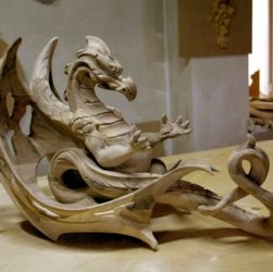 деревянный дракон символ 2024 подарок