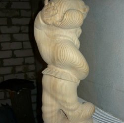 Дед Егор скульптура из сосны
