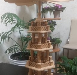 Рождественская пирамида карусель